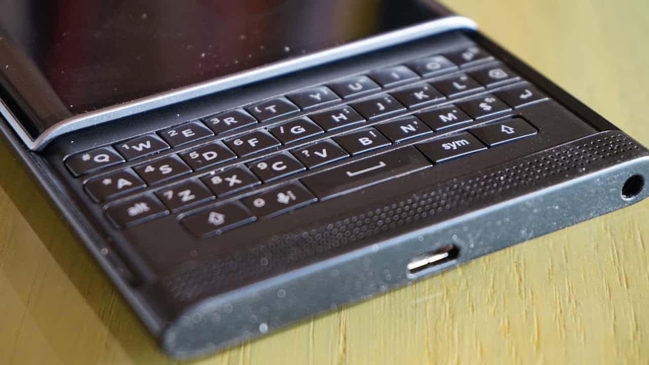 Blackberry Priv - la tastiera