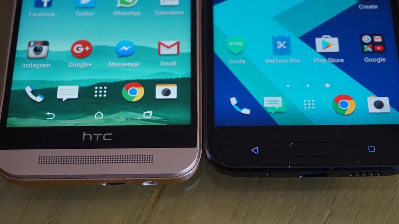 HTC 10 vs HTC One M9: cosa è cambiato