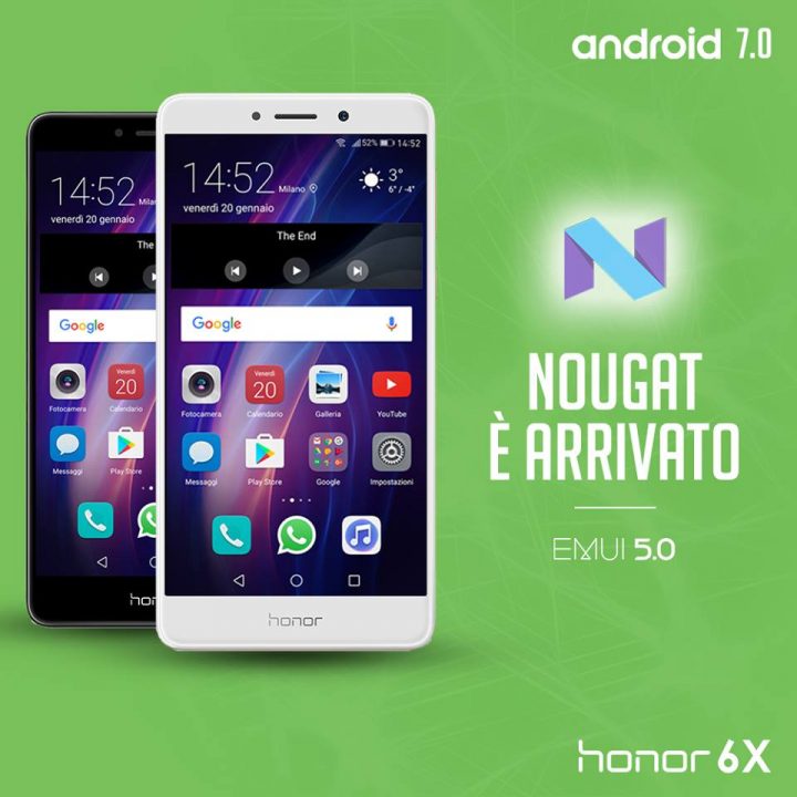 Aggiornamento Android 7 per Honor 6X anche in Italia