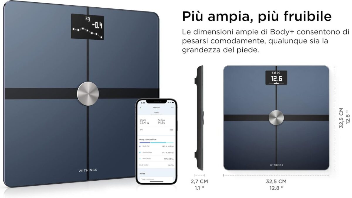 Bilancia intelligente withings+