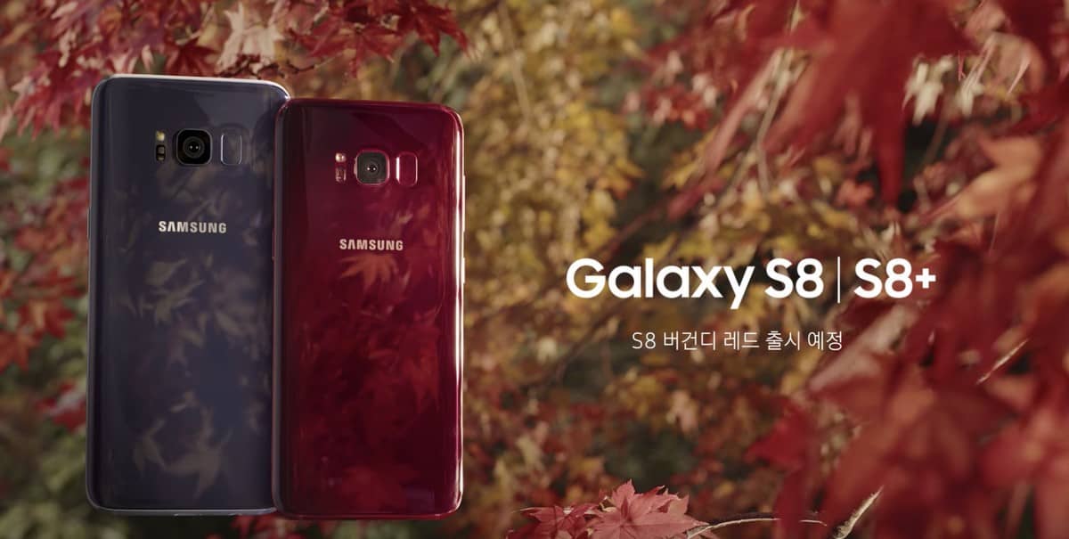 Samsung Galaxy S8 Burgundi Red in vendita in alcuni paesi