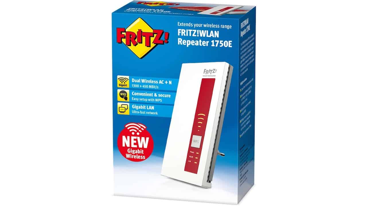 AVM Fritz!Wlan 1750e, repeater wireless che supporta mesh