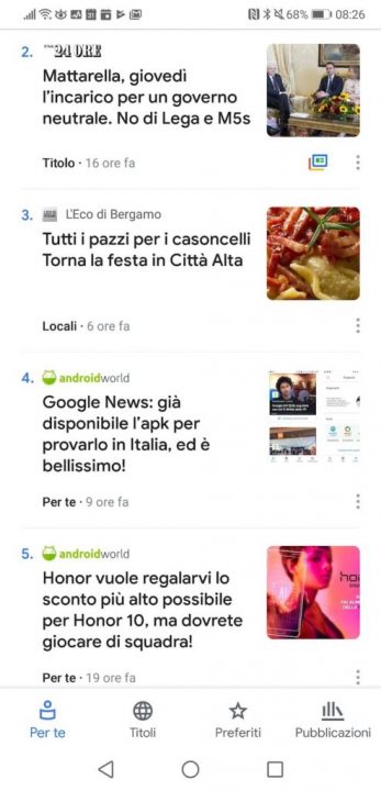 Nuovo Google News