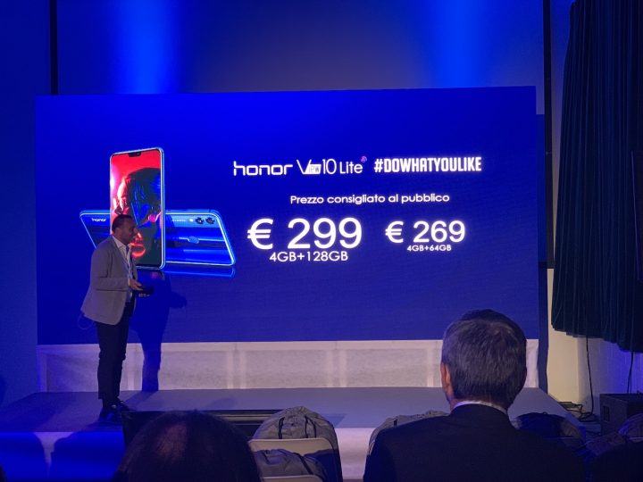 Arriva Honor View 10 Lite a 269 euro, già in vendita anche in Italia