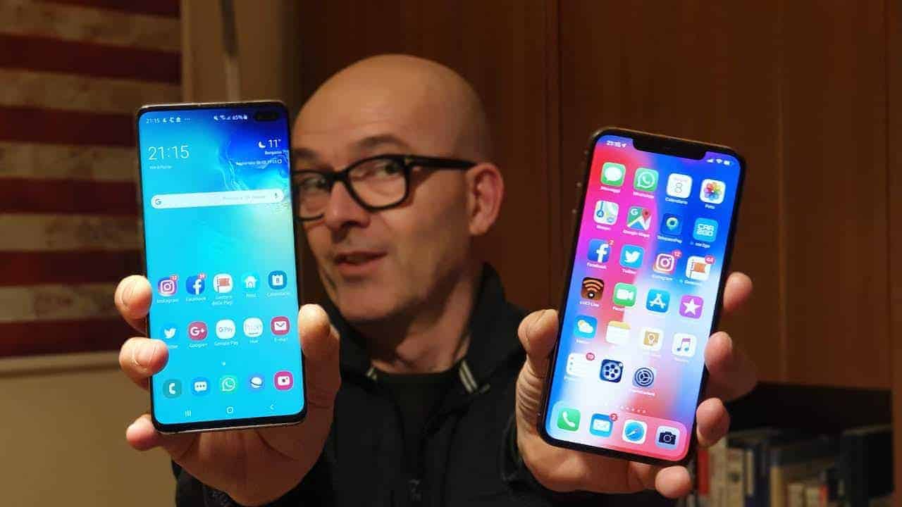 Samsung Galaxy S10+ vs iPhone Xs Max, il video confronto