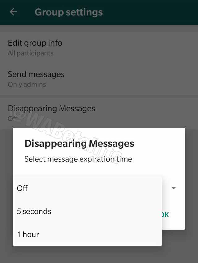 Presto messaggi che scompaiono su Whatsapp