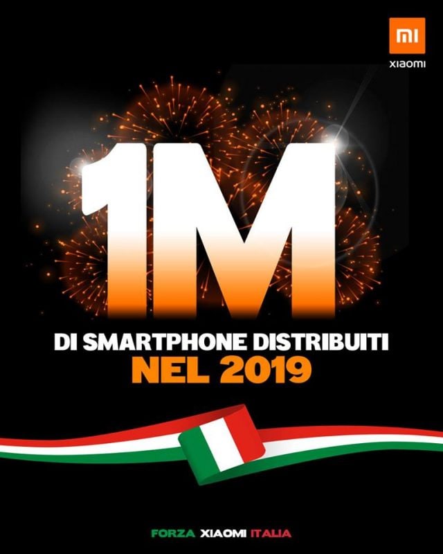 vendite di Xiaomi in Italia