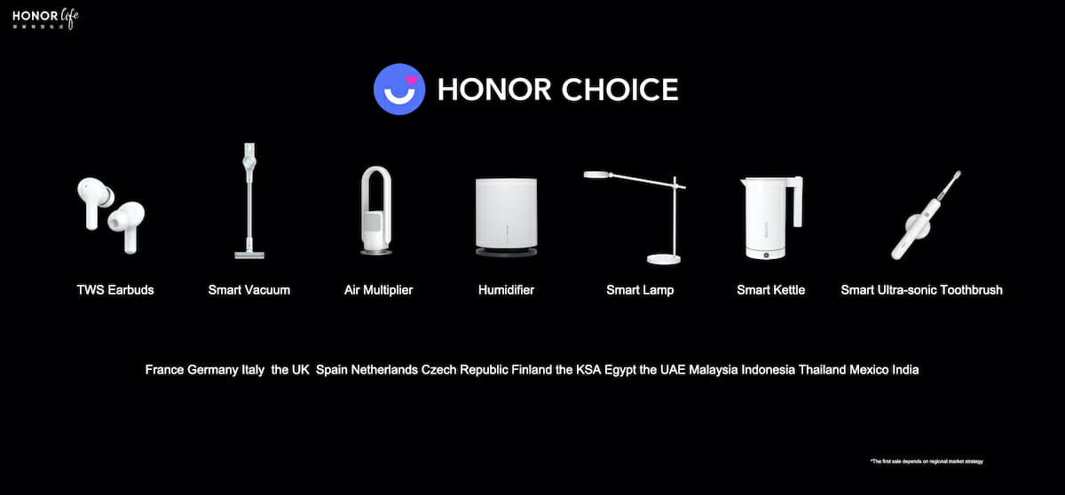 Honor Choice, I prodotti per la smart home