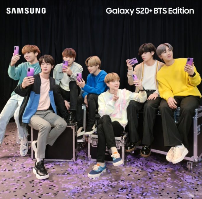 Da Samsung Galaxy Buds+ e Galaxy S20+ BTS Edition