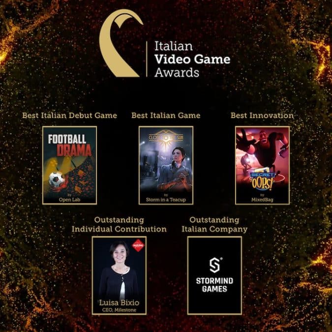 I vincitori degli Italian Video Game Awards