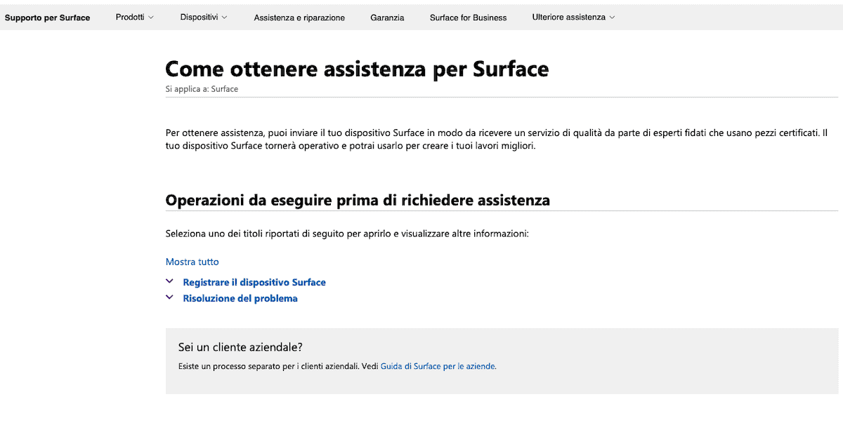 assistenza Microsoft