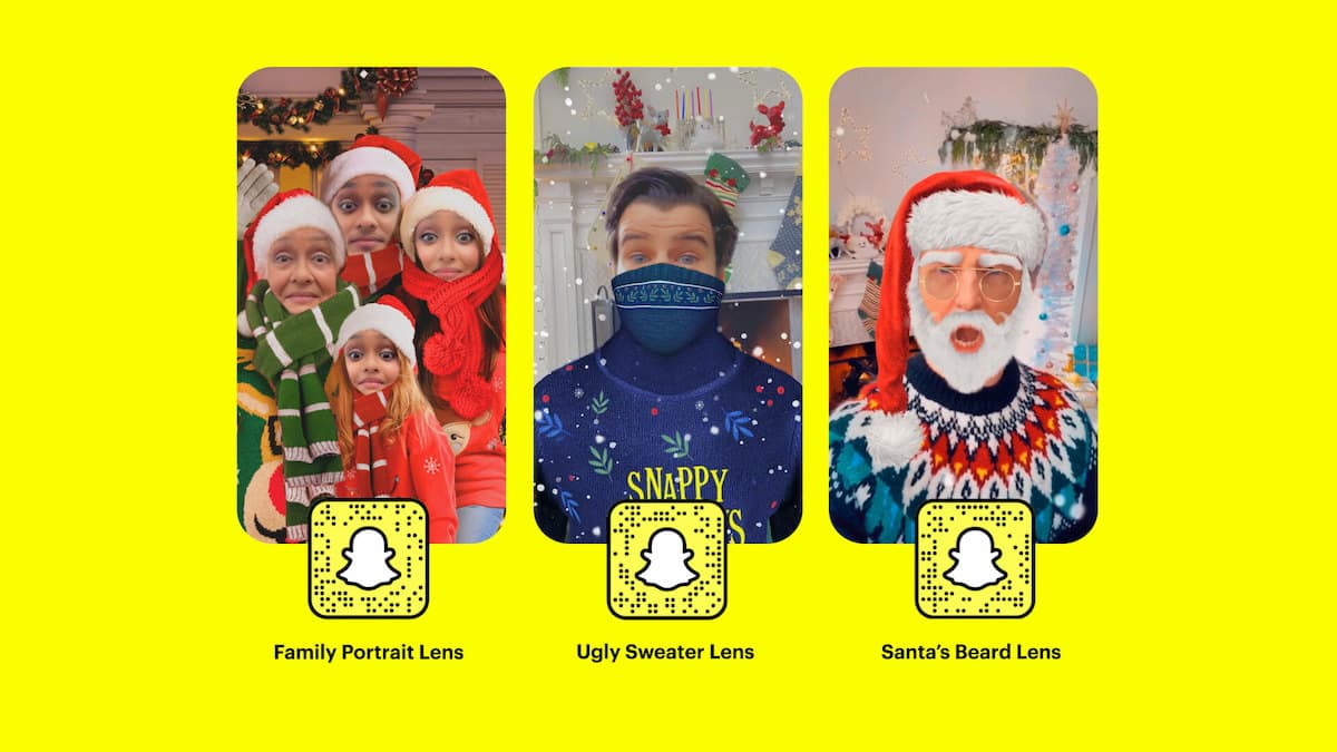 Come usare le lenti natalizie di Snapchat