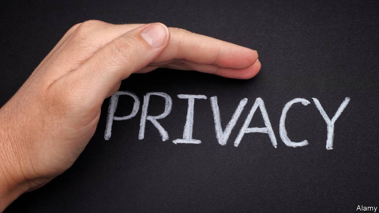 Scritta privacy su lavagna