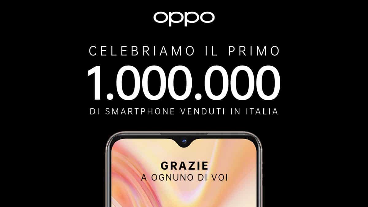 Quanti smartphone vende OPPO? Superata quota 1 milione