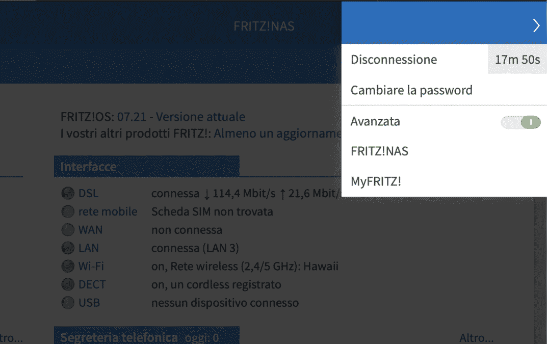 Come configurare un Fritzbox con Tim Fibra FTTH