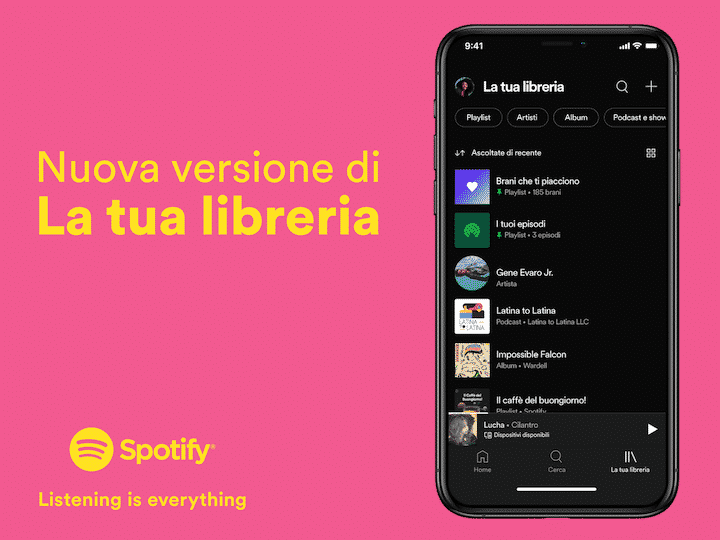 Come visualizzare la libreria in Spotify