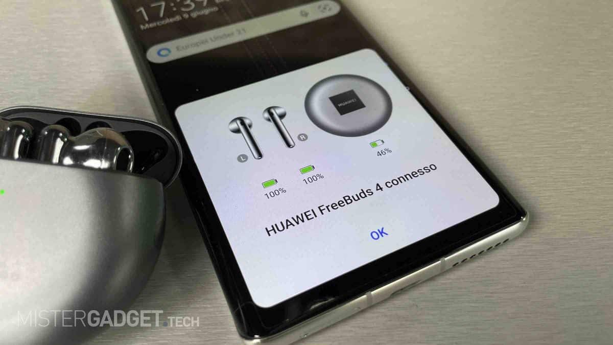 Recensione auricolari Huawei Freebuds 4