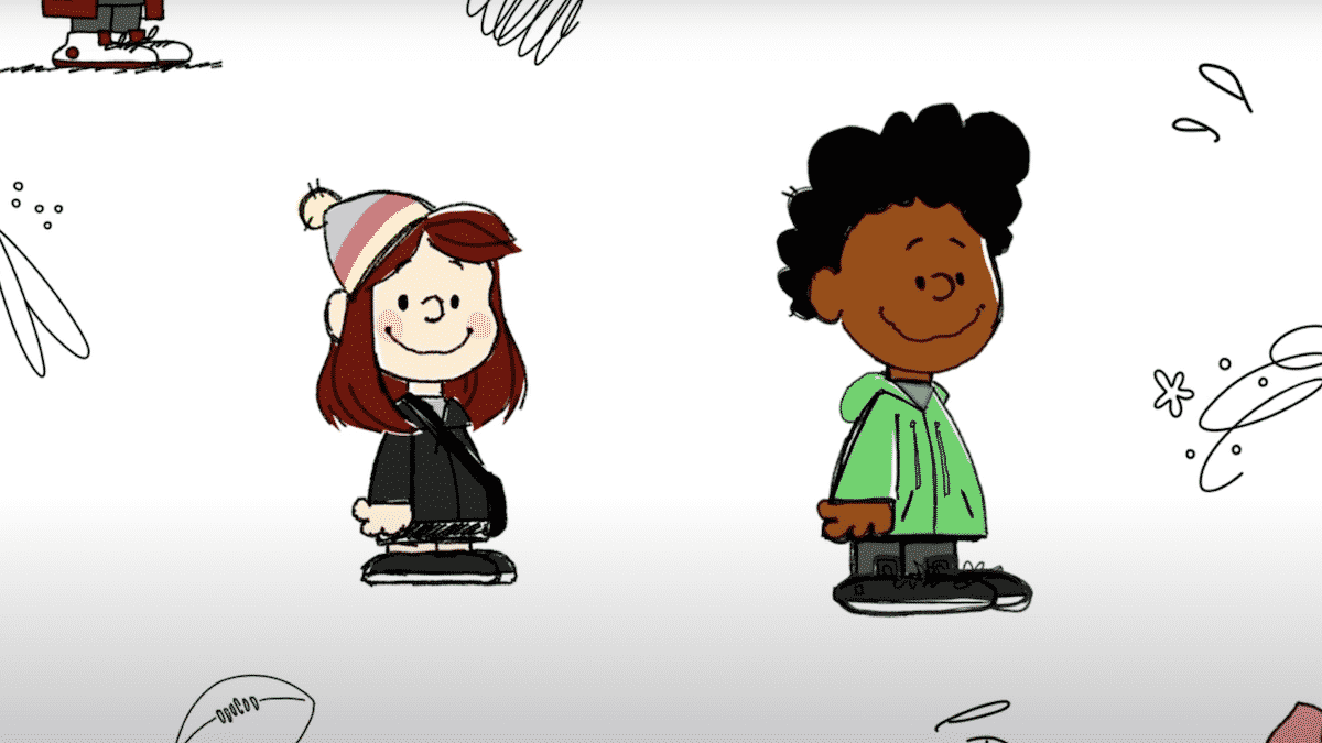 Today at Apple disegnati come i personaggi peanuts  su YouTube
