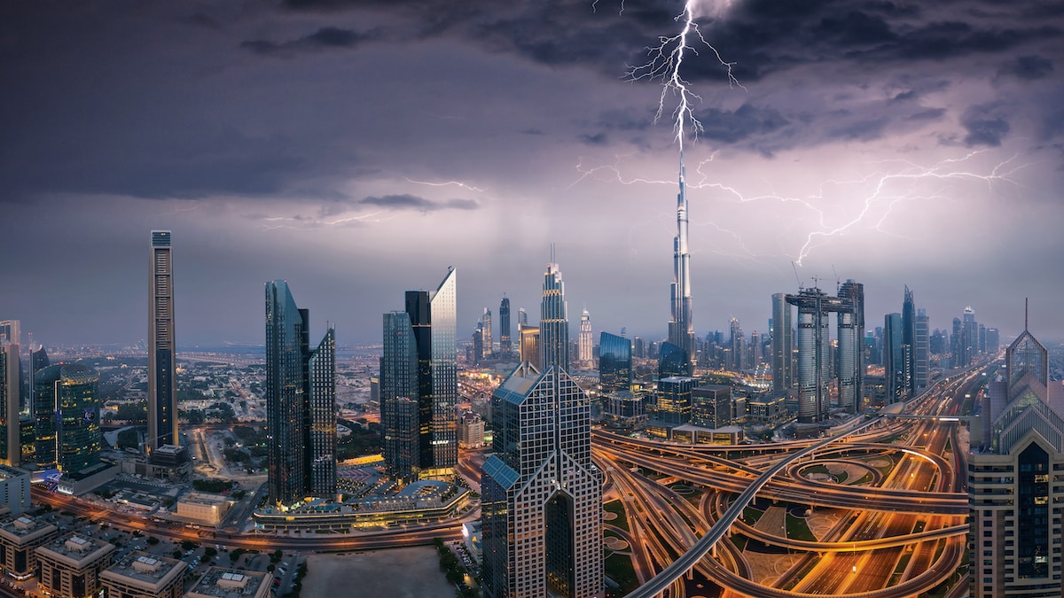 Droni pioggia Dubai