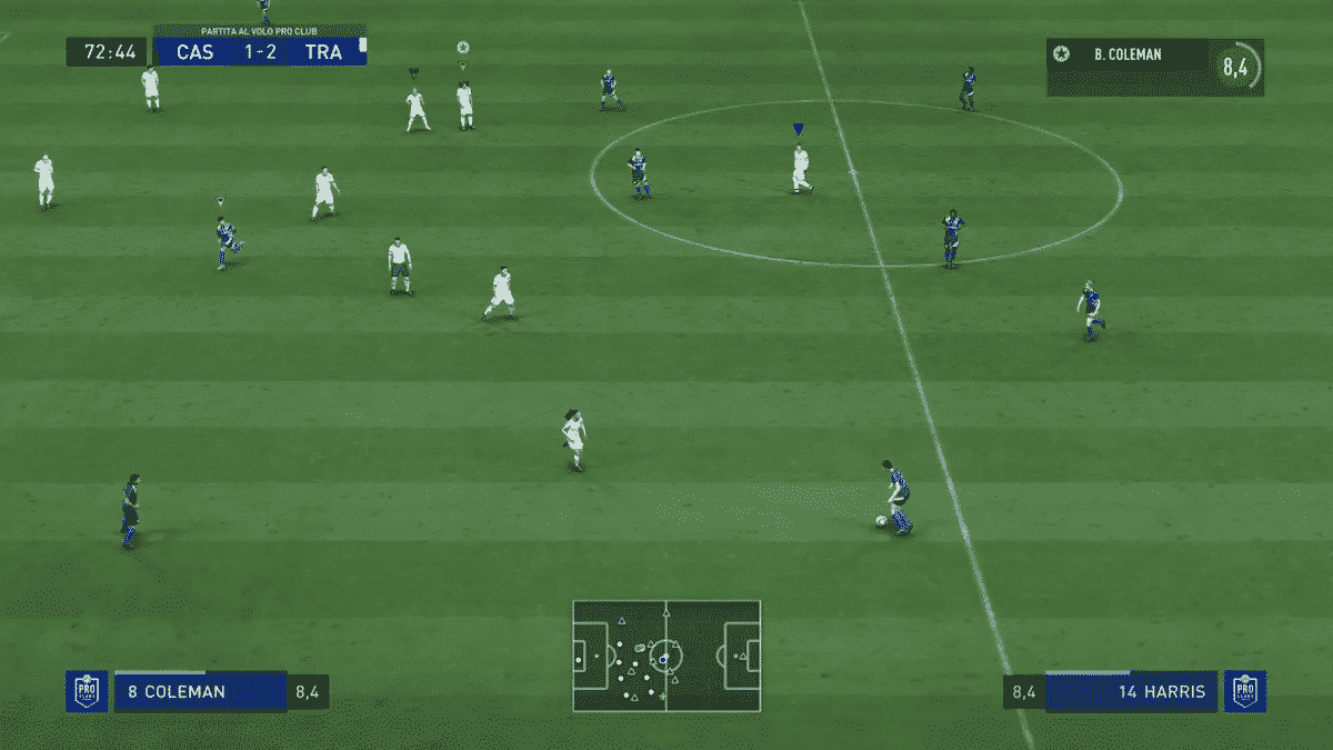 Una schermata di gioco del titolo FIFA 22 di Electronic Arts