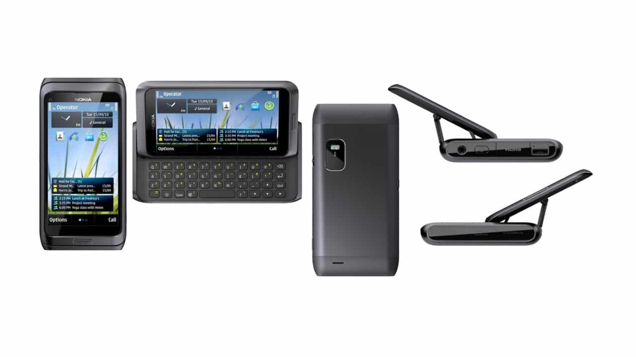 Nokia E7, meccanismo apertura