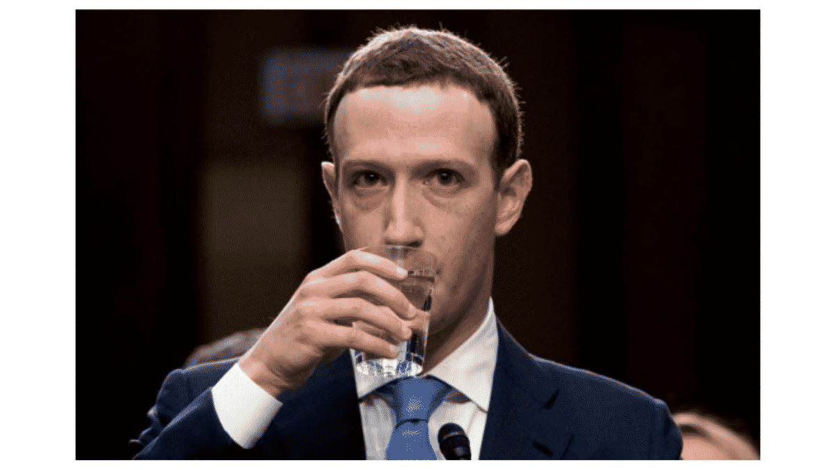 mark zuckerberg drinking water