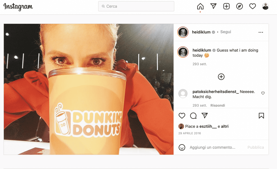 instagram post a pagamento