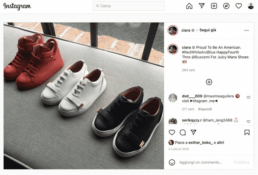 instagram post a pagamento
