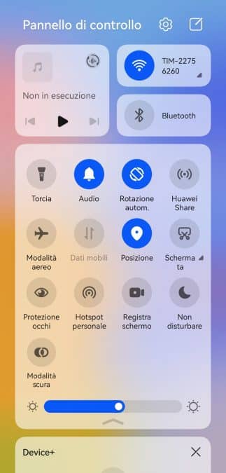 Huawei-nova-9-se-interfaccia-menu-tendina-mistergadget.tech