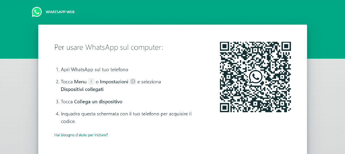 Come collegarsi a WhatsApp Web