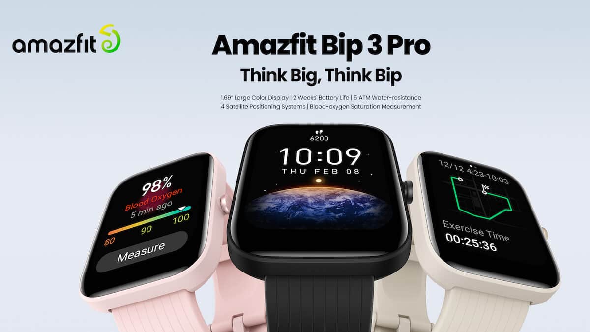 Amazfit Bip 3 e Bip 3 Pro