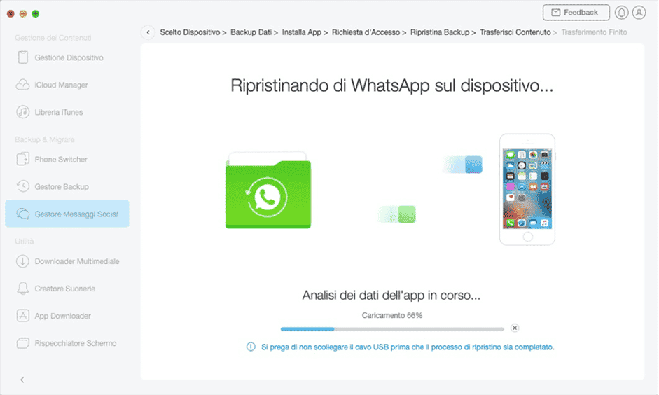 Come trasferire le chat di WhatsApp da Android a iPhone/iOS