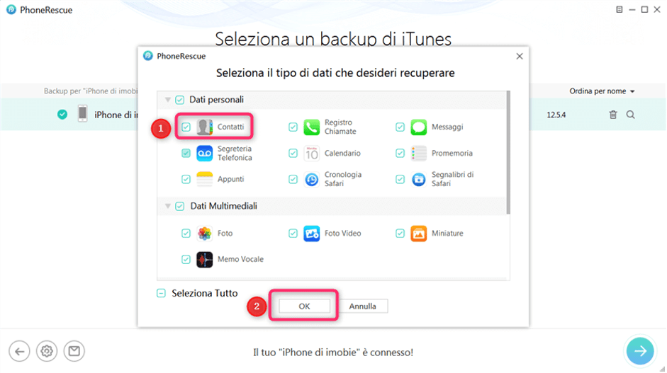 Come recuperare numeri cancellati iPhone con/senza backup