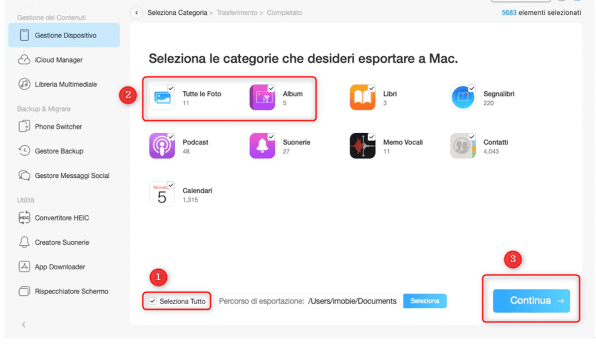 Come trasferire foto da iPhone a Mac