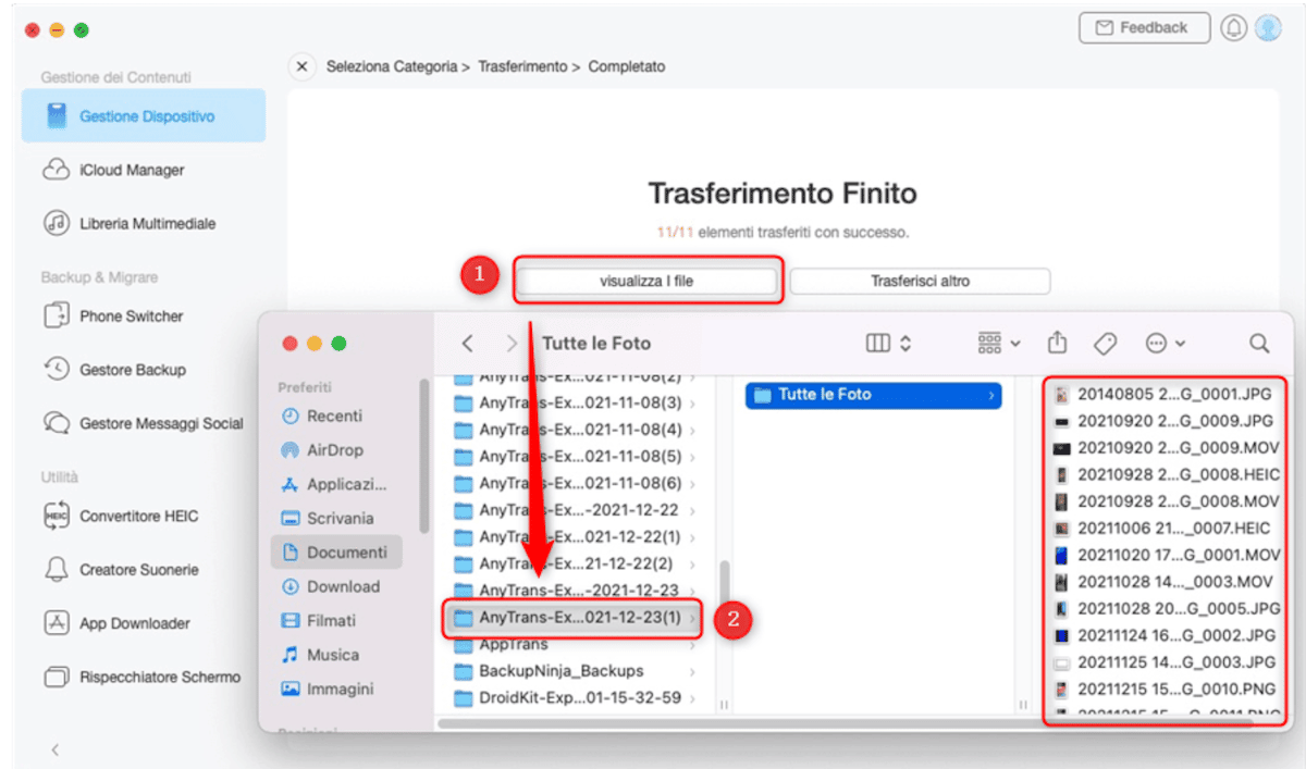 Come trasferire foto da iPhone a Mac