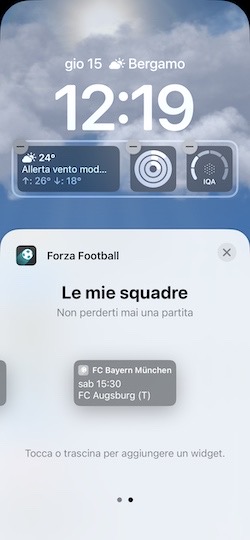 Come usare i Widget iOS 16