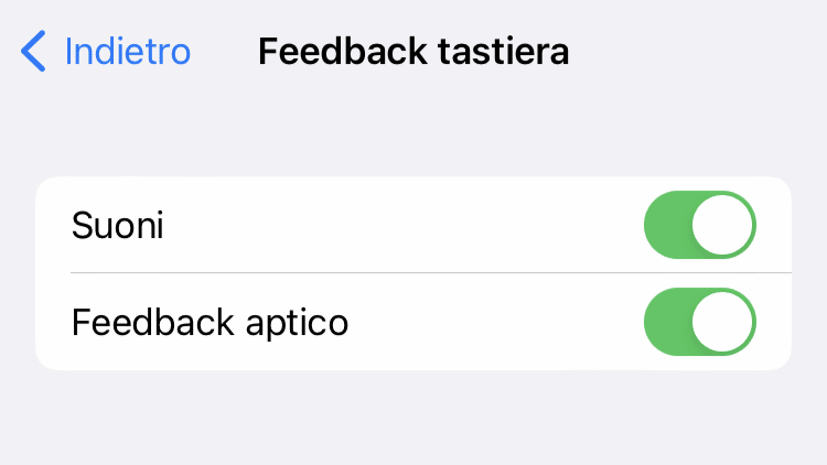 feedback tastiera vibrazione iphone mistergadget.tech