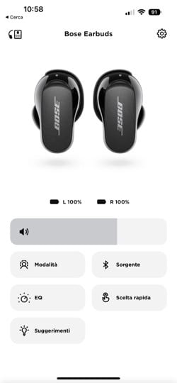 App BOSE quiet comfort earbuds II