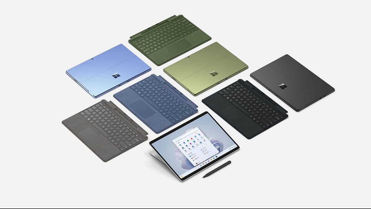 Microsoft Surface Pro 9 colori