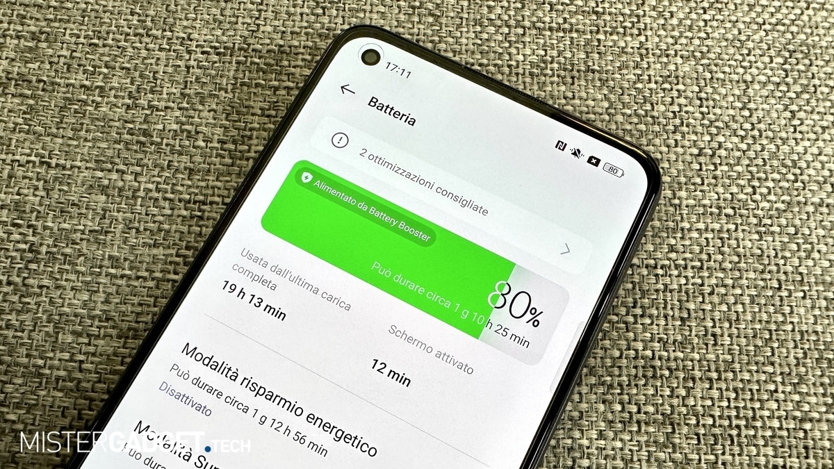 batteria oppo reno8 5G recensione mistergadget.tech