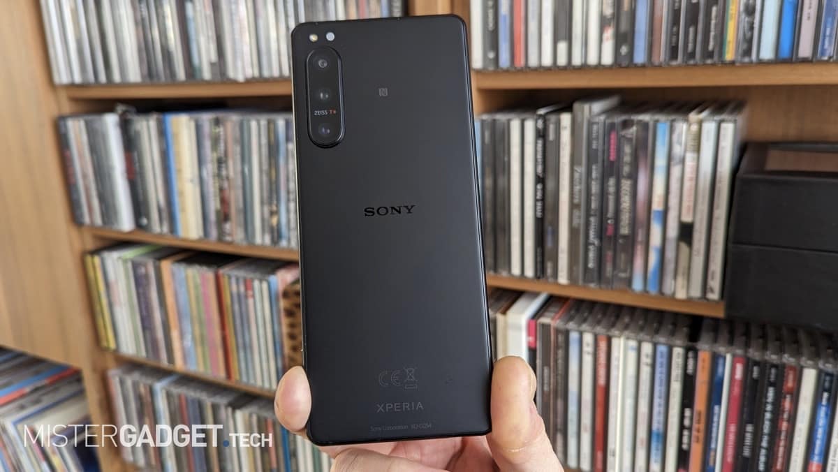 recensione di Sony Xperia 5 IV: il retro del telefono