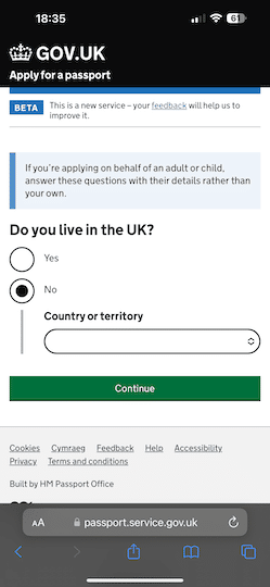 uk online passport