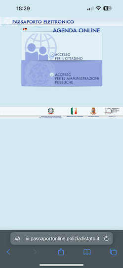 passaporto online