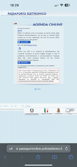 passaporto online