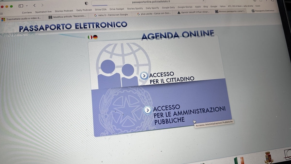 L'imbarazzo del sito Passaporto online, è questa l'Italia digitale?