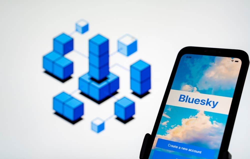 Schermata di applicazione Bluesky