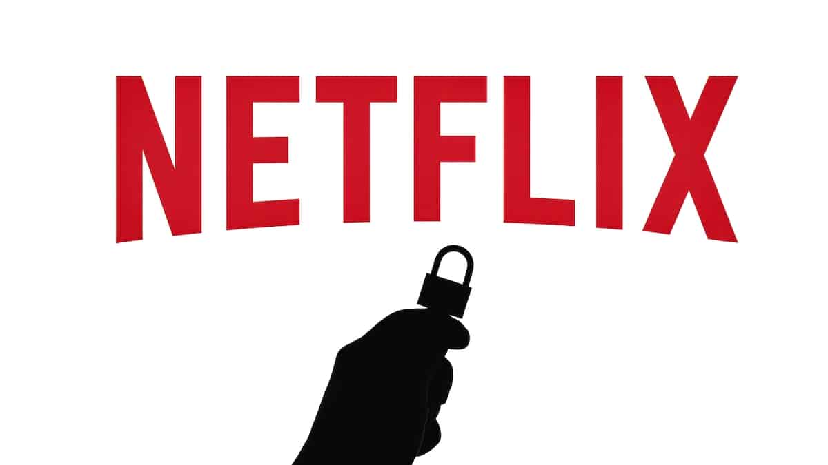 Logo Netflix con lucchetto