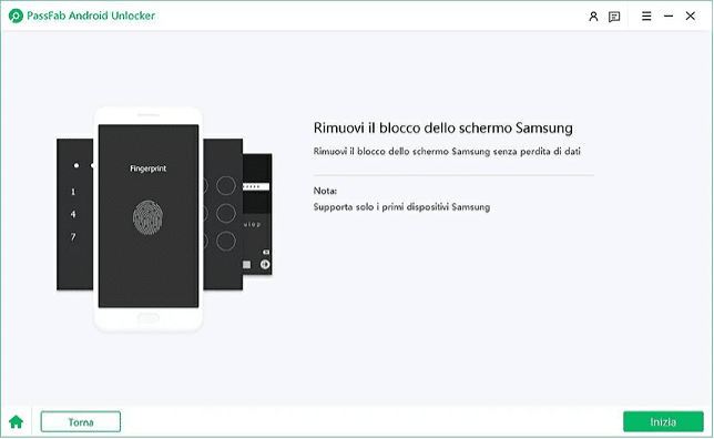 Come rimuovere il blocco frp con PassFab Android Unlock