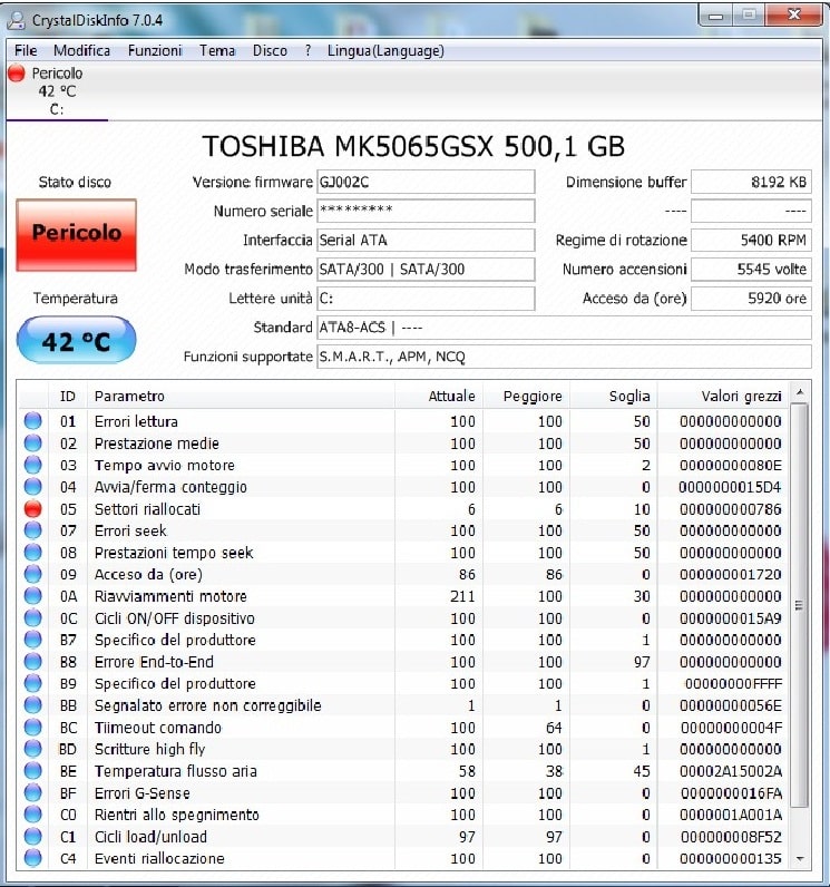 Tool per dettagli hard disk