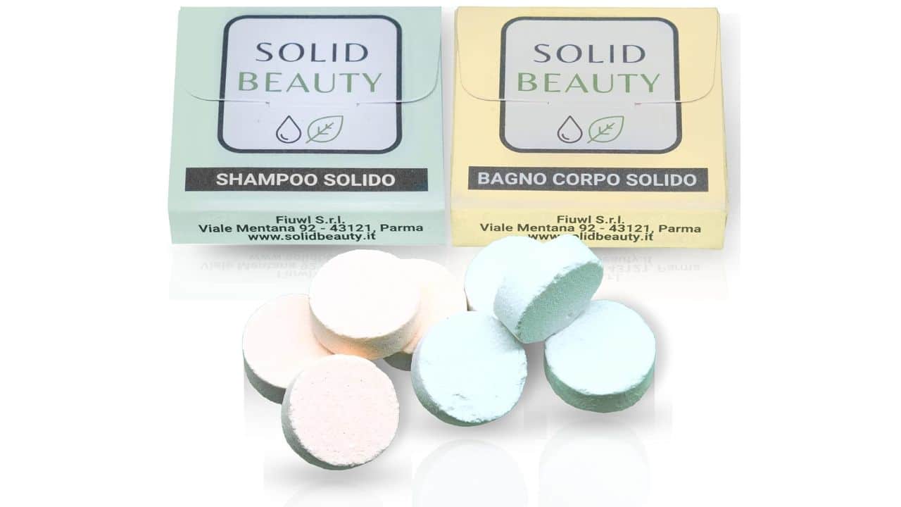 24 monodosi di shampoo e bagno corpo solidi di Solid Beauty regali natale